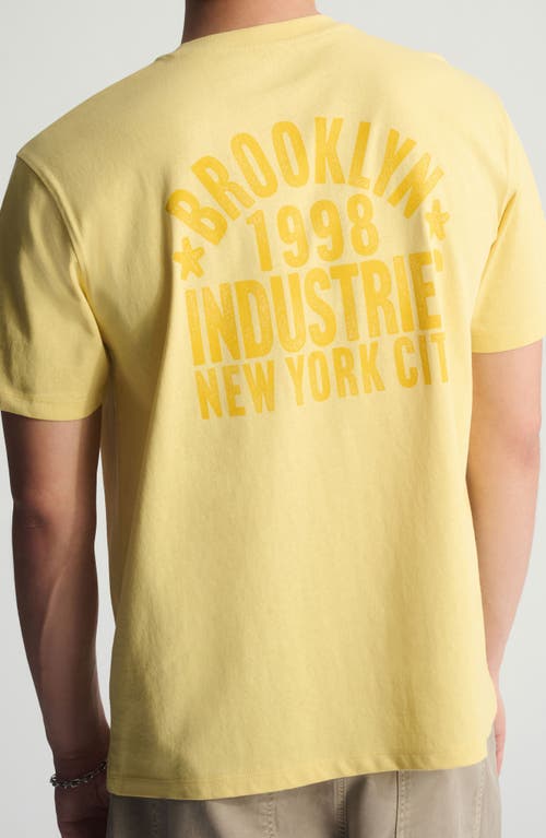 Brooklyn Industries Relaxed Vintage Graphic T-shirt In Yellow