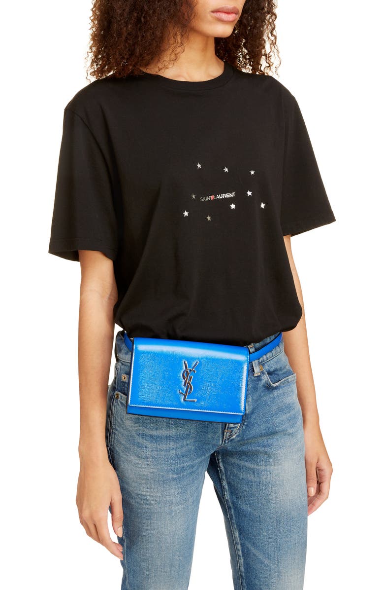 Saint Laurent Kate Leather Belt Bag, Alternate, color,
