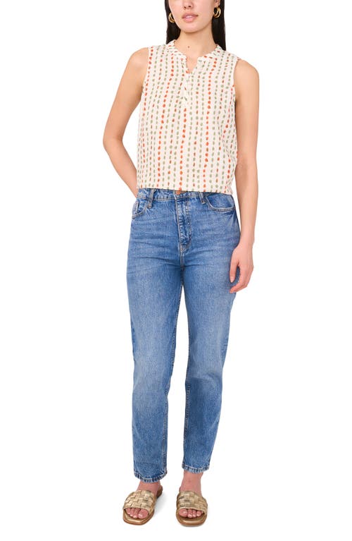 Two By Vince Camuto Print Henley Tank
