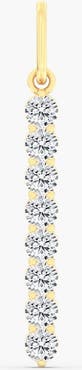 Everlee Vertical Bar Lab Diamond Charm in 14K