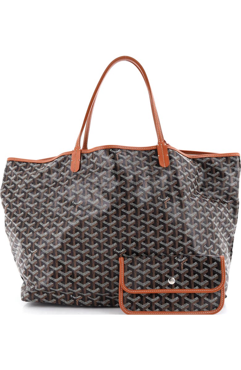 Pre-Owned Goyard Saint Louis Tote Coated Canvas GM, Alternate, color, Brown