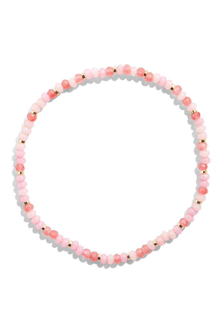 Neah Set of 5 Assorted Stretch Bead Bracelet, Alternate, color, PINK