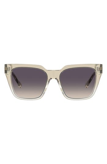 Love Moschino 52mm Square Sunglasses In Beige