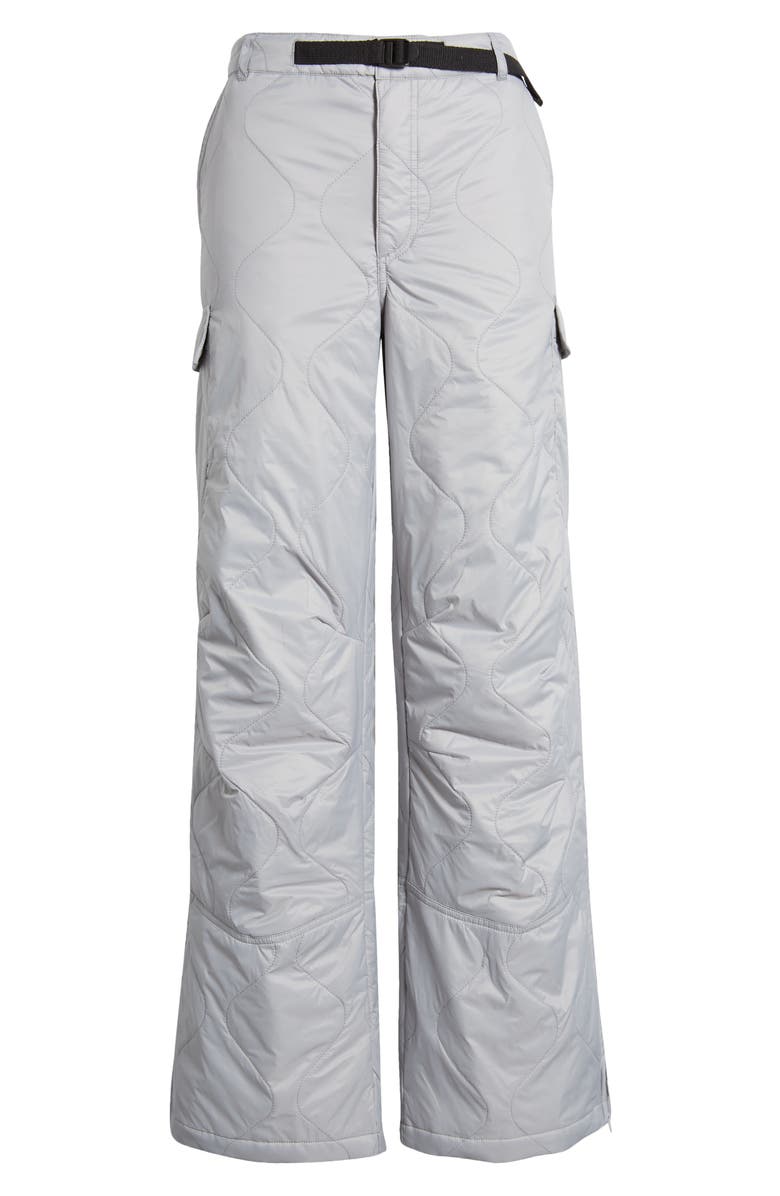 CONEY ISLAND PICNIC Alpine Slopes Quilted Wide Leg Cargo Pants, Alternate, color,