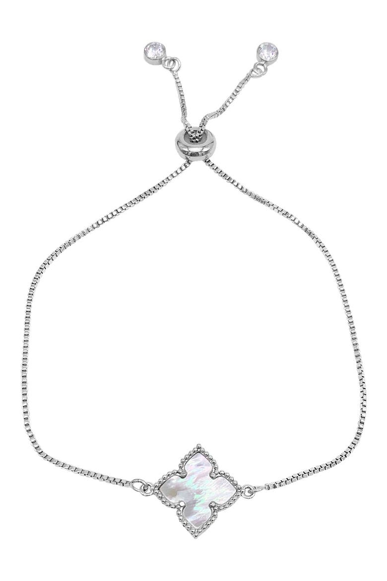 2-Piece Mixed Clover Jewelry Set, Alternate, color, SILVER