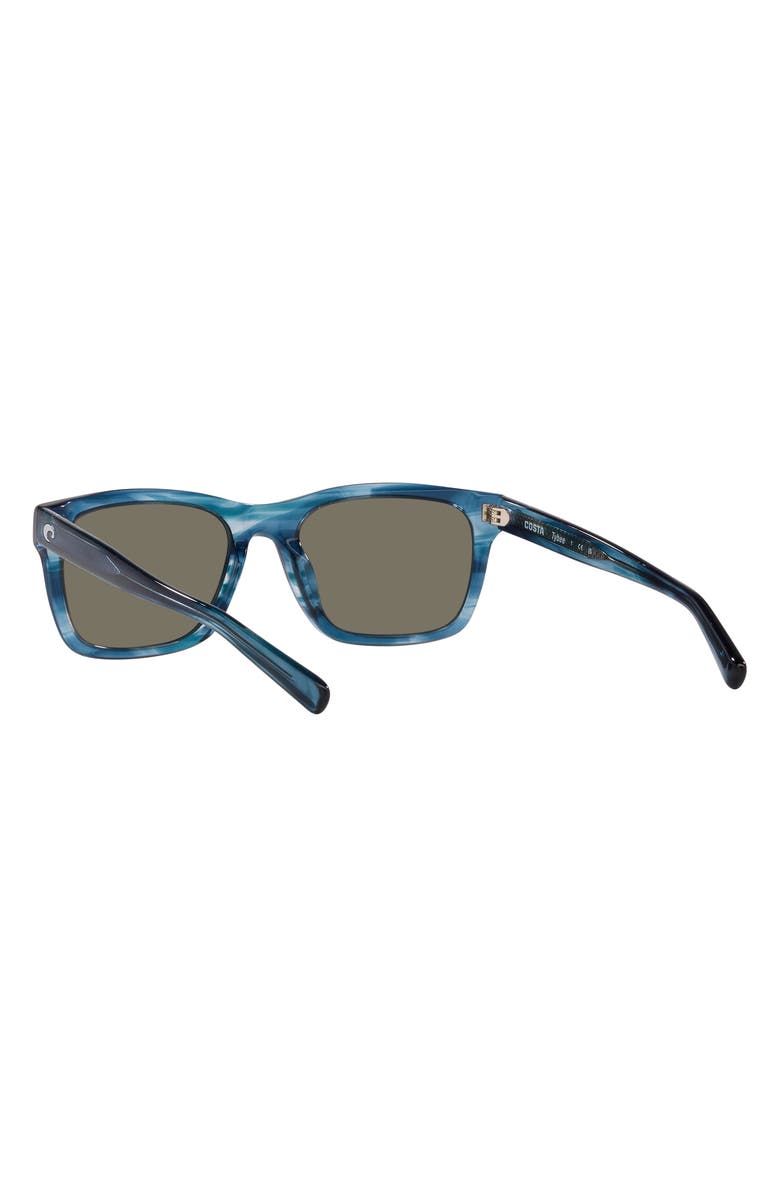 Costa Del Mar Tybee 55mm Mirrored Polarized Rectangle Sunglasses, Alternate, color,