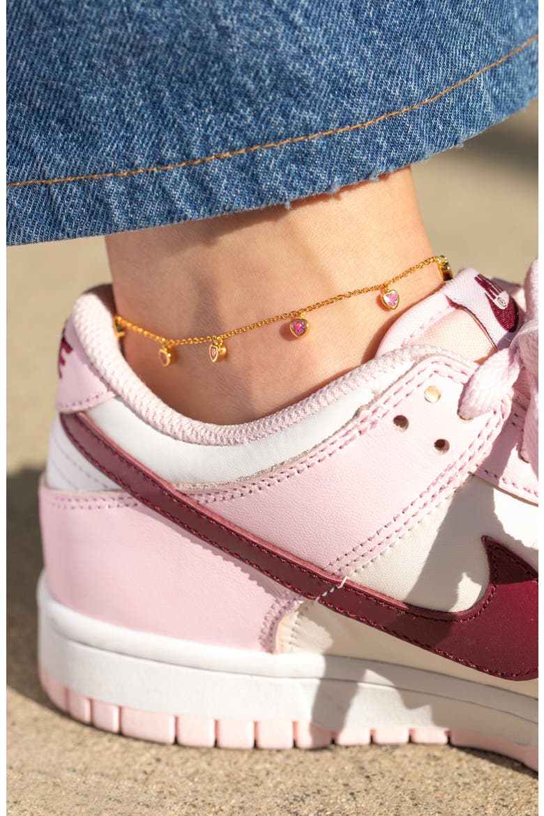 Te Amo Anklet, Alternate, color, GOLD