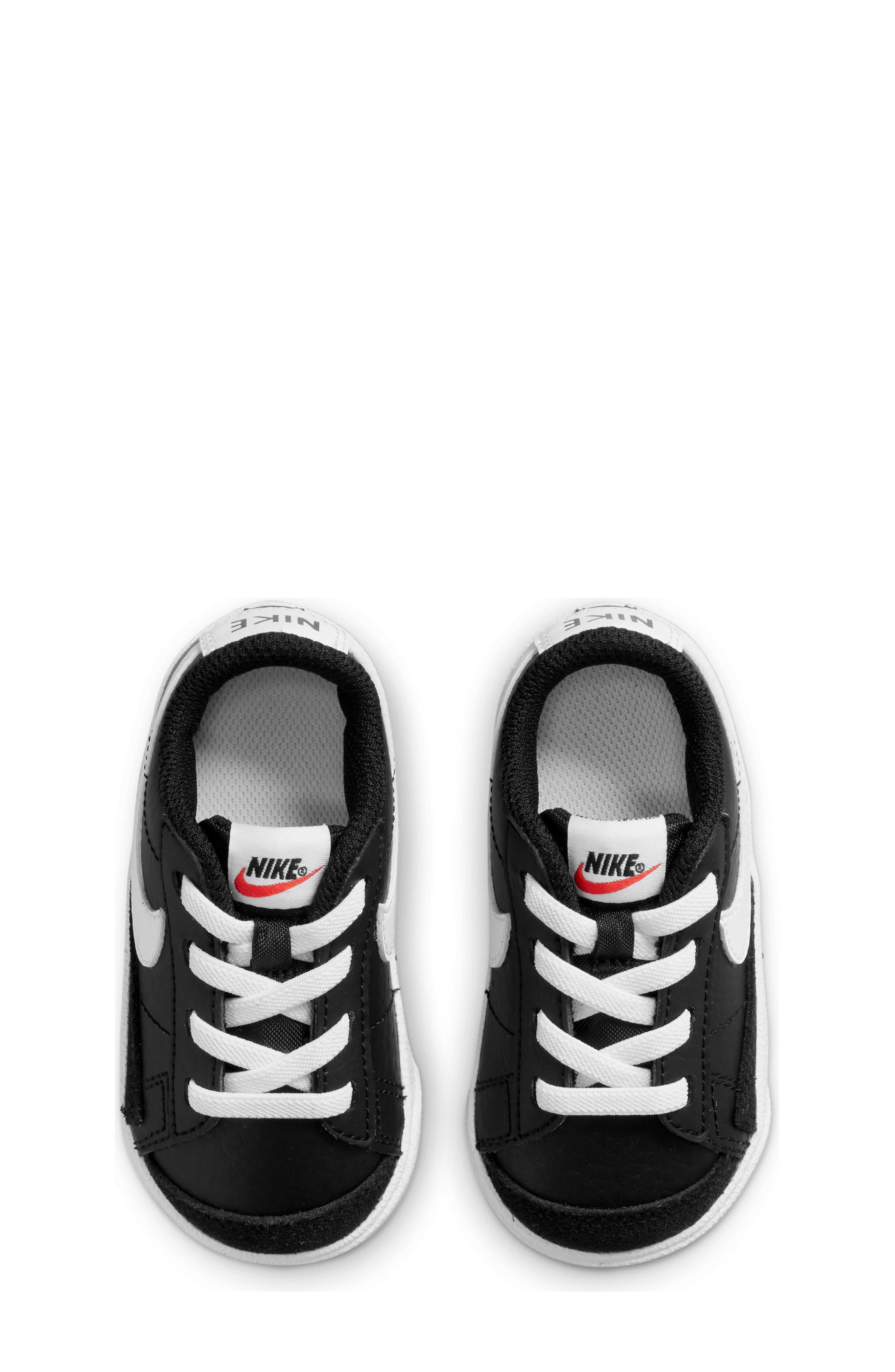 Kids' Blazer Low '77 Sneaker, Alternate, color, BLACK/ WHITE/ BLACK
