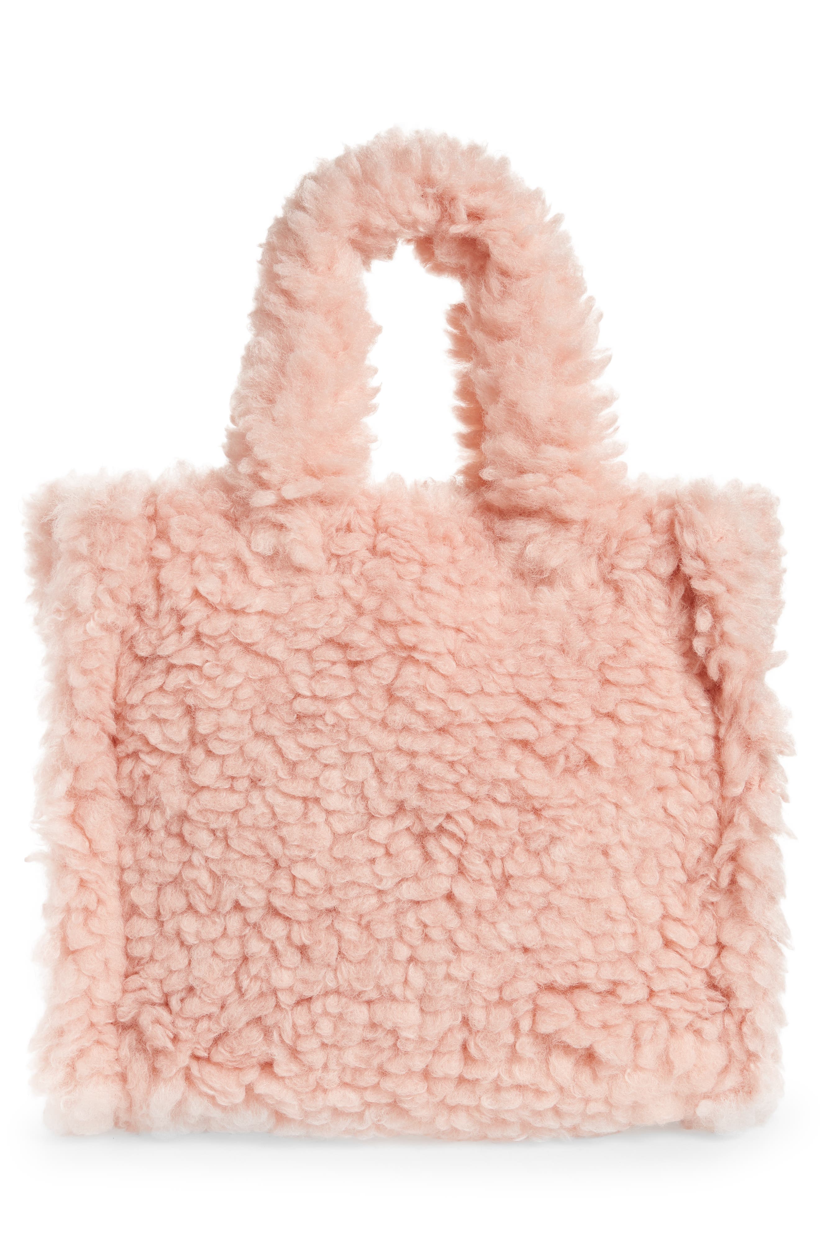 Stand Studio Medium Lolita Faux Sherling Tote, Alternate, color, 