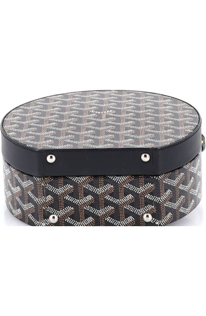 Pre-Owned Goyard Alto Hatbox Bag Coated Canvas, Alternate, color, Black