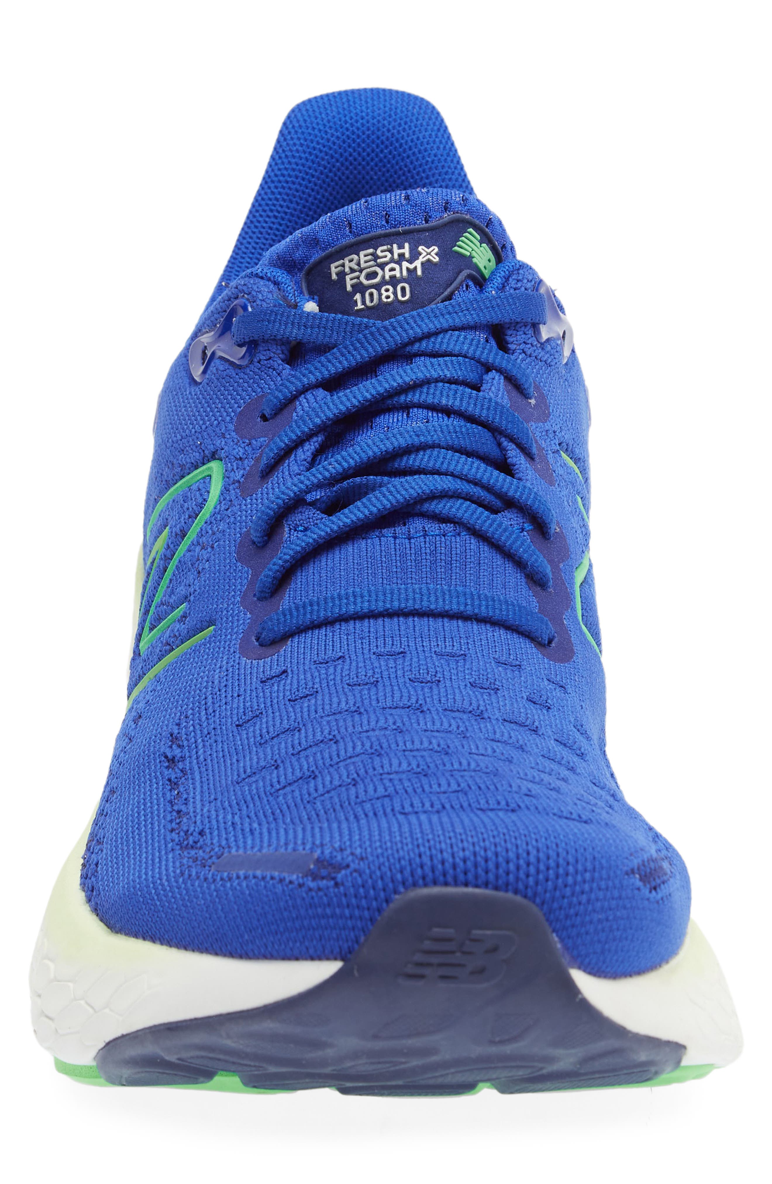 Fresh Foam X 1080v12 Running Shoe, Alternate, color, INFINITY BLUE/ GREEN APPLE
