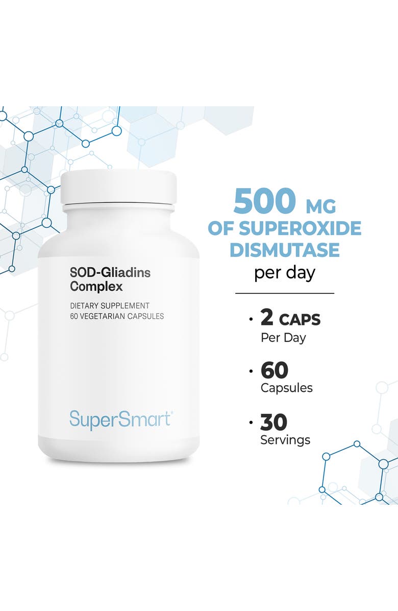 SuperSmart SOD-Gliadins Complex 500mg, Alternate, color, NO COLOR