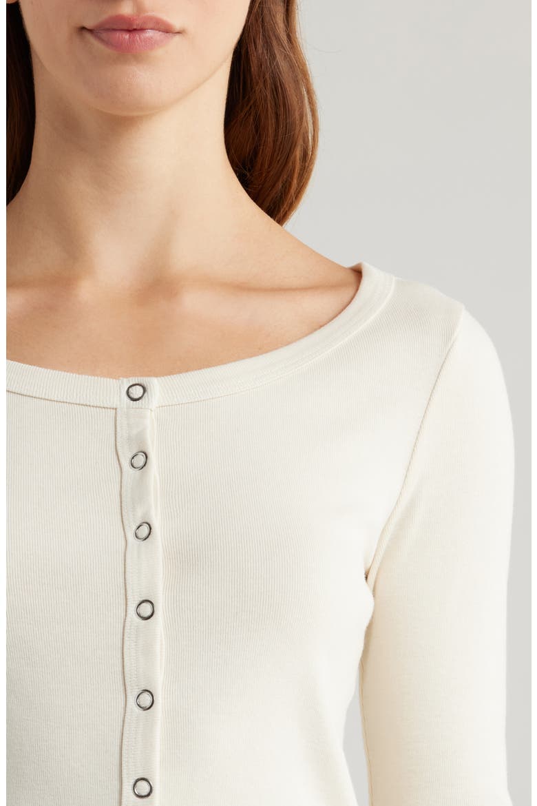 Scoop Neck Cotton Cardigan, Alternate, color, VINTAGE WHITE