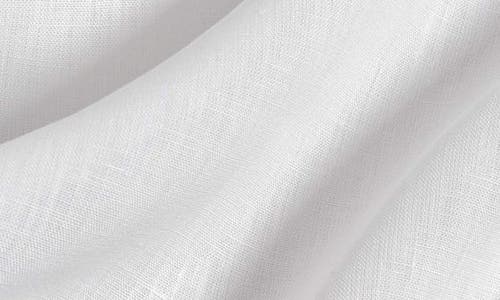 David Donahue Trim Fit Linen Solid Dress Shirt
