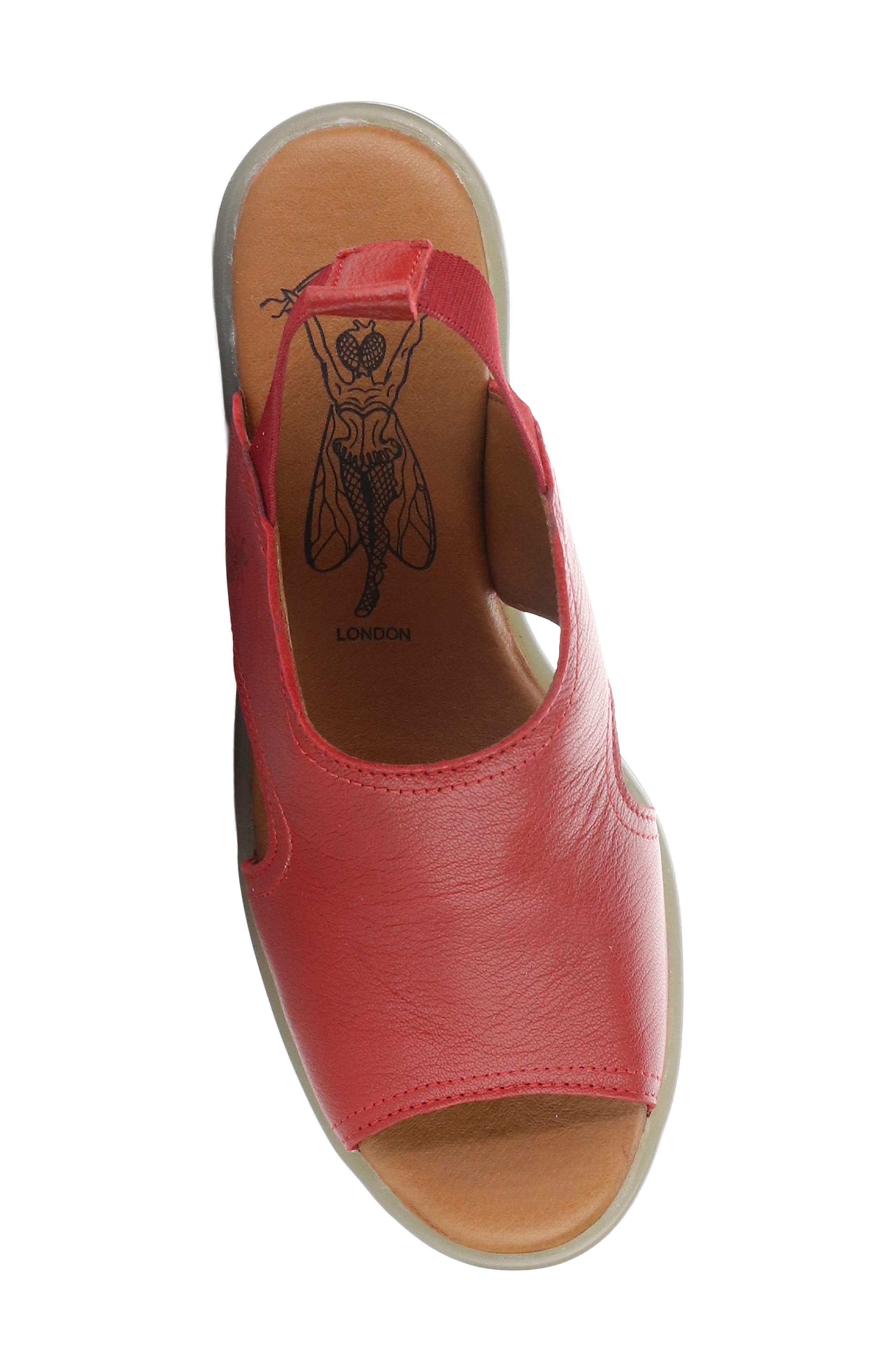 Liku Slingback Platform Wedge Sandal, Alternate, color, LIPSTICK RED