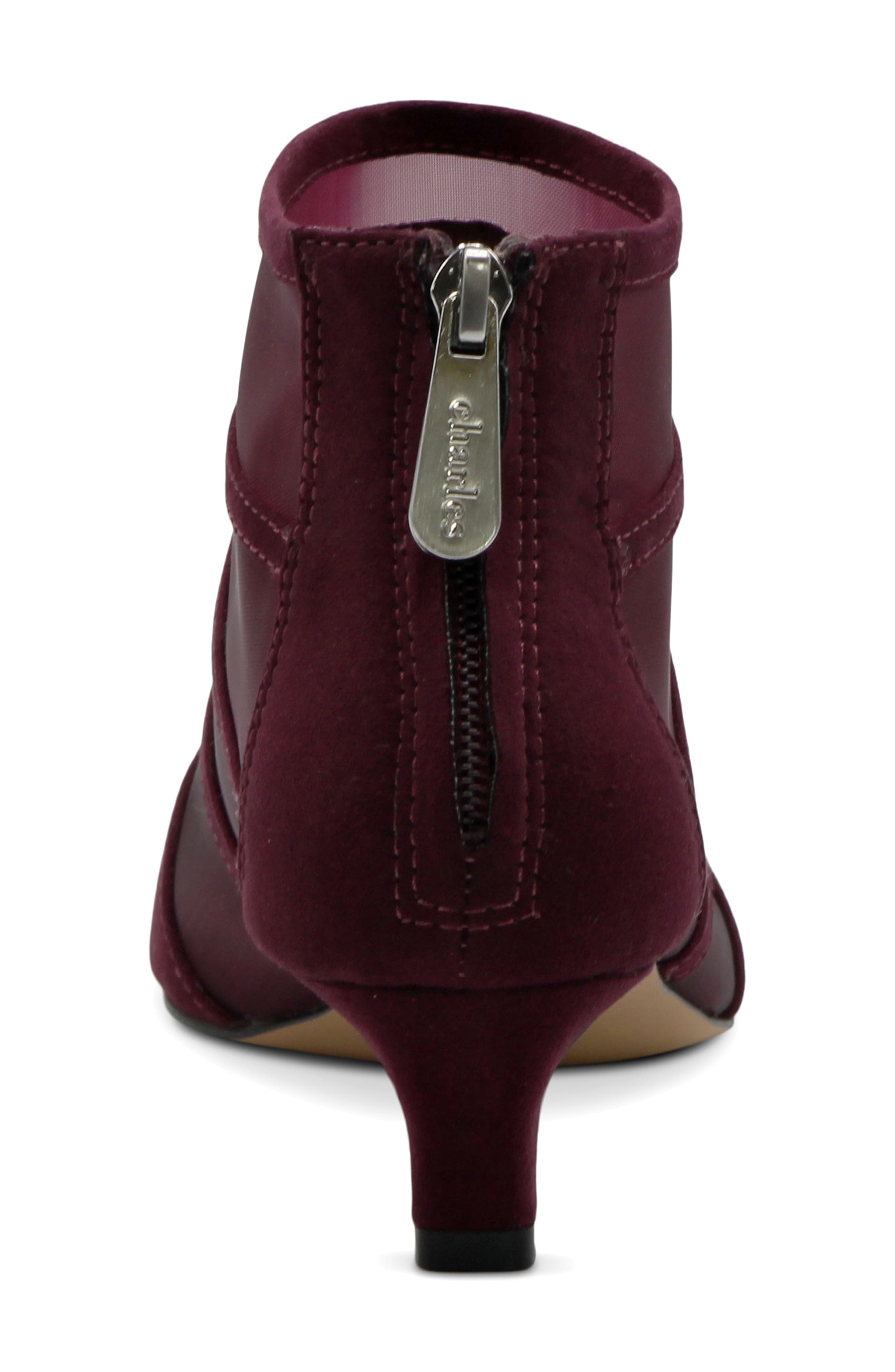 Alpha Pointed Toe Bootie, Alternate, color, WINE