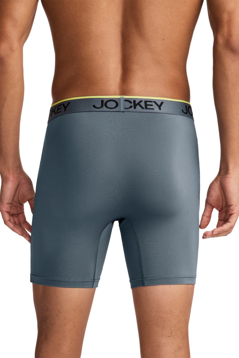 Men's Chafe Proof Pouch Microfiber 6" Boxer Brief - 3 Pack, Alternate, color, Iron Grey