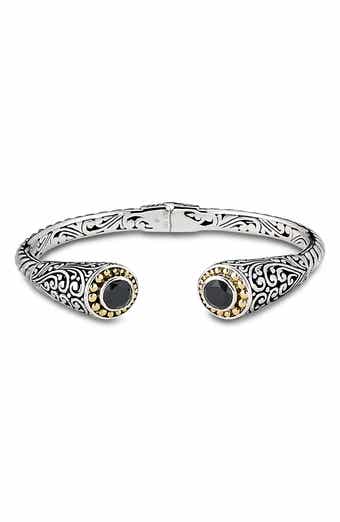 Tipped Two-Tone Bangle