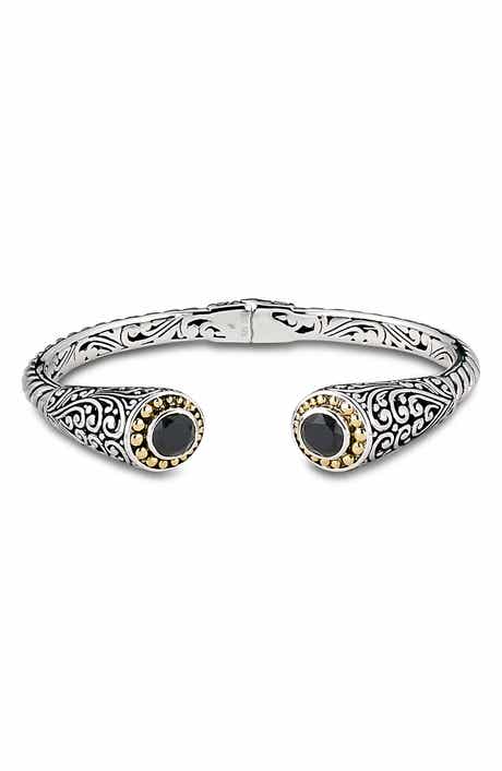 SAMUEL B. Tipped Two-Tone Bangle
