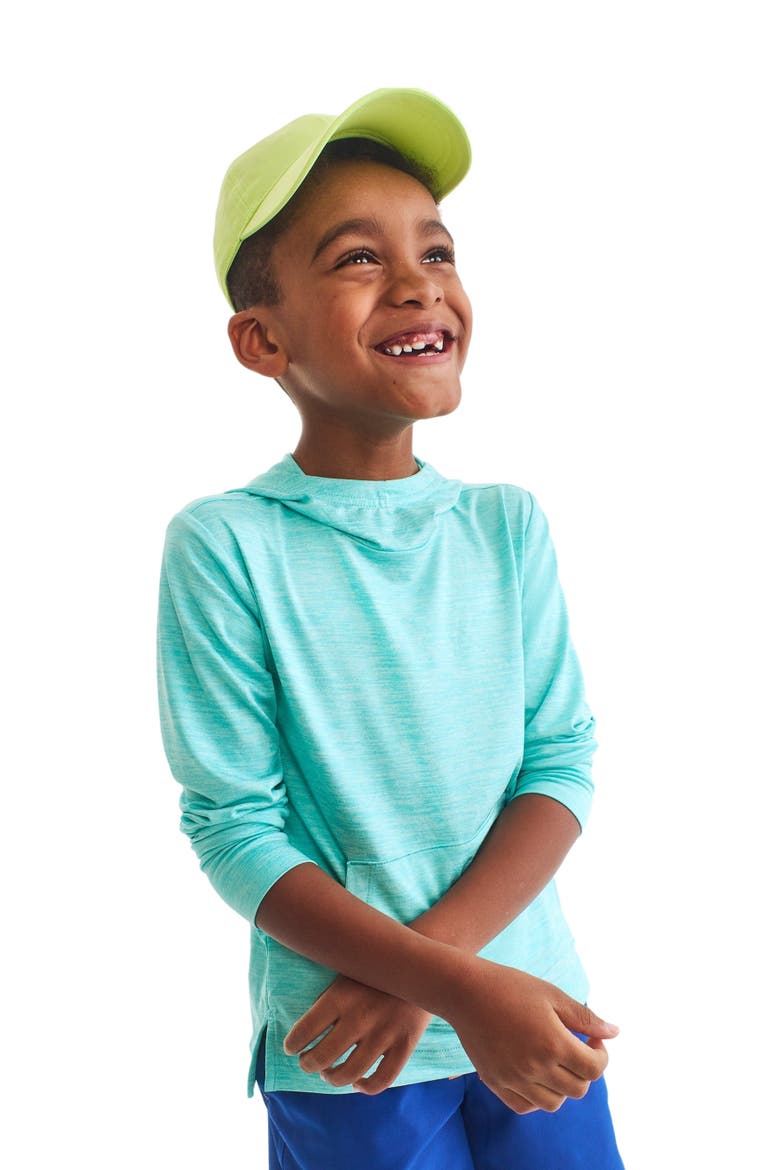 Kids Staycool Pullover Hoodie, Alternate, color, Coast