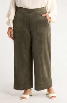 Skyrise Patch Pocket Wide Leg Pants