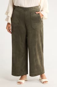 Wit & Wisdom Skyrise Patch Pocket Wide Leg Pants