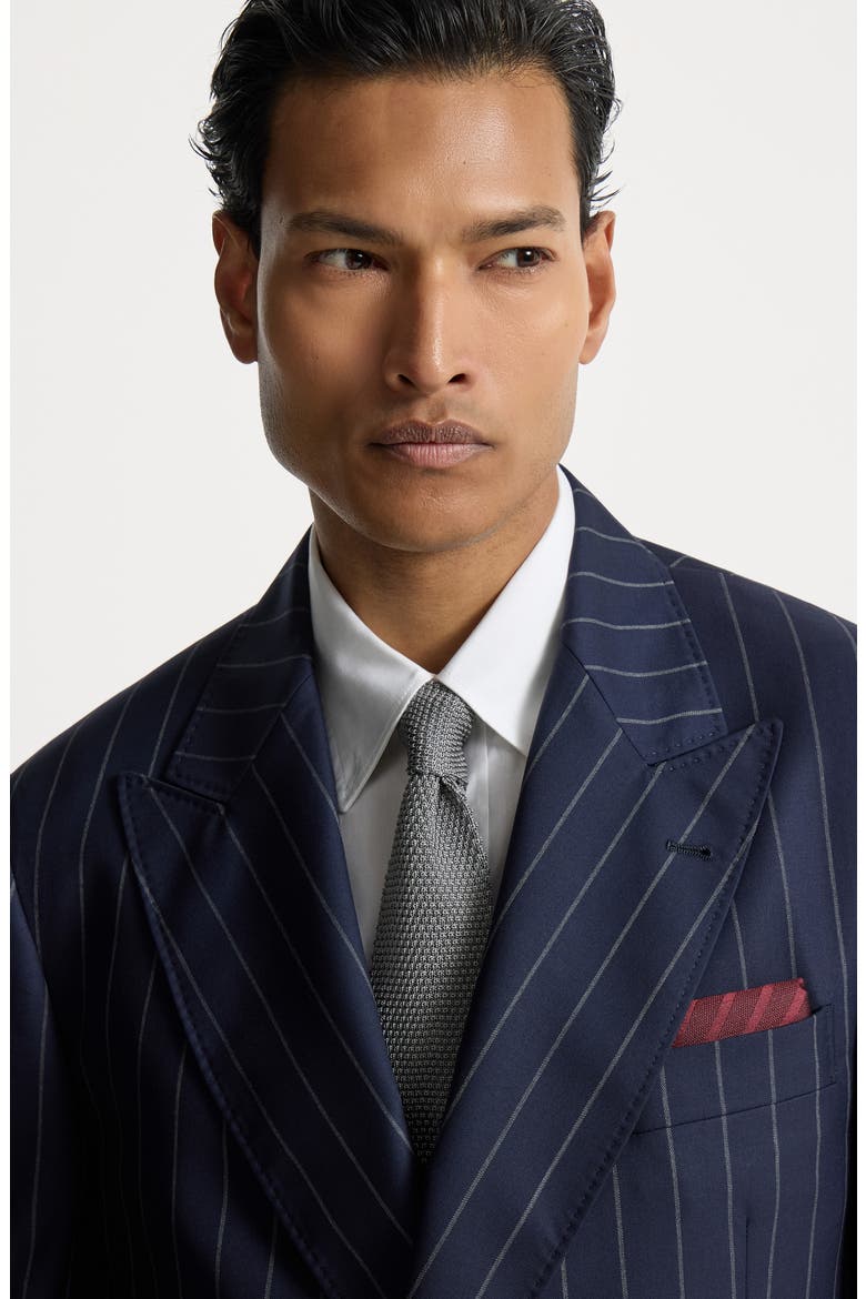 Knit necktie, Alternate, color, Grey