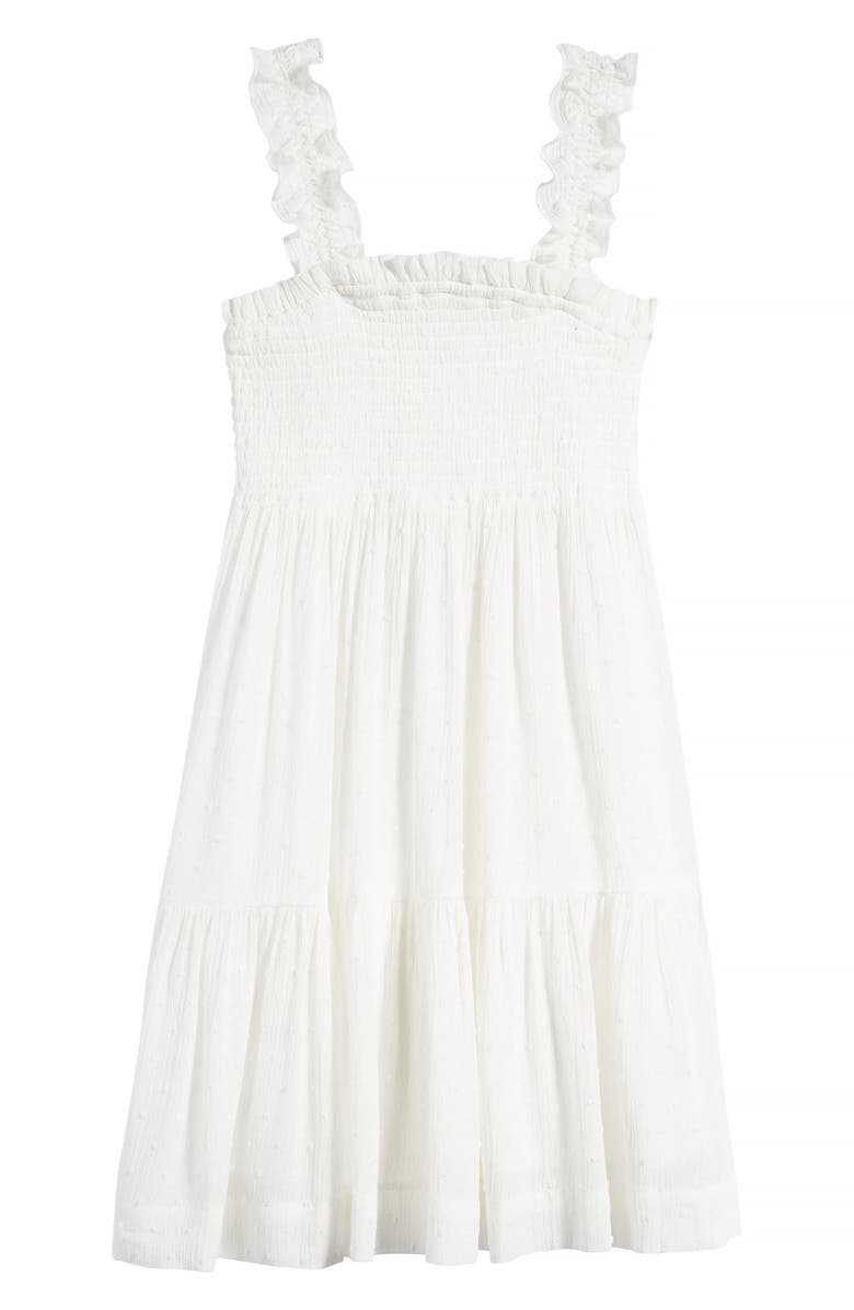 Walking on Sunshine Kids' Smocked Bodice Sundress, Main, color,