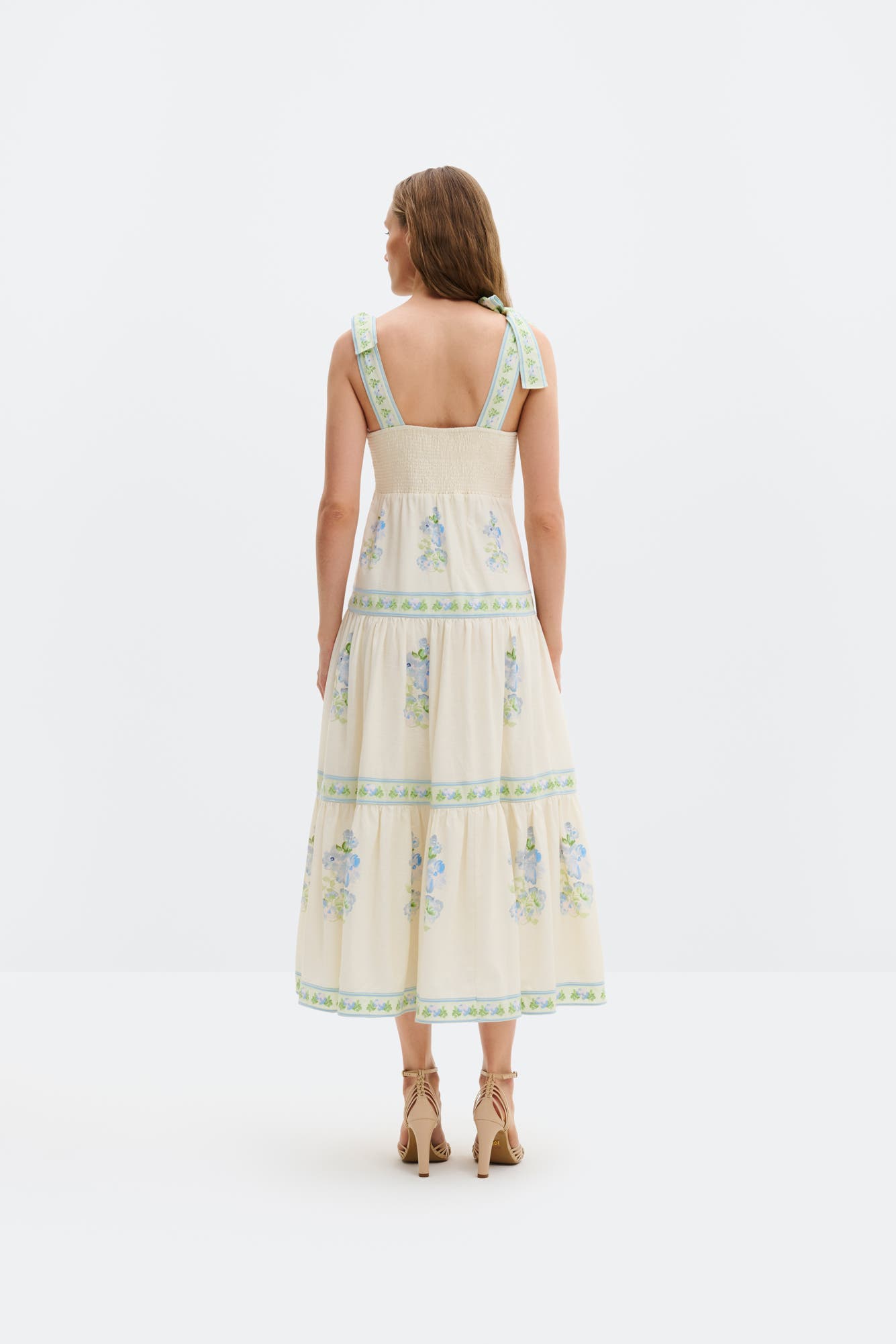 stefania midi dress Embroidered Floral Dress "stefania", Midi Dress With Lace, Floral Spring Dress, Boho Style, Ethnic Folk Ukrainian Vyshyvanka, Lace Dress