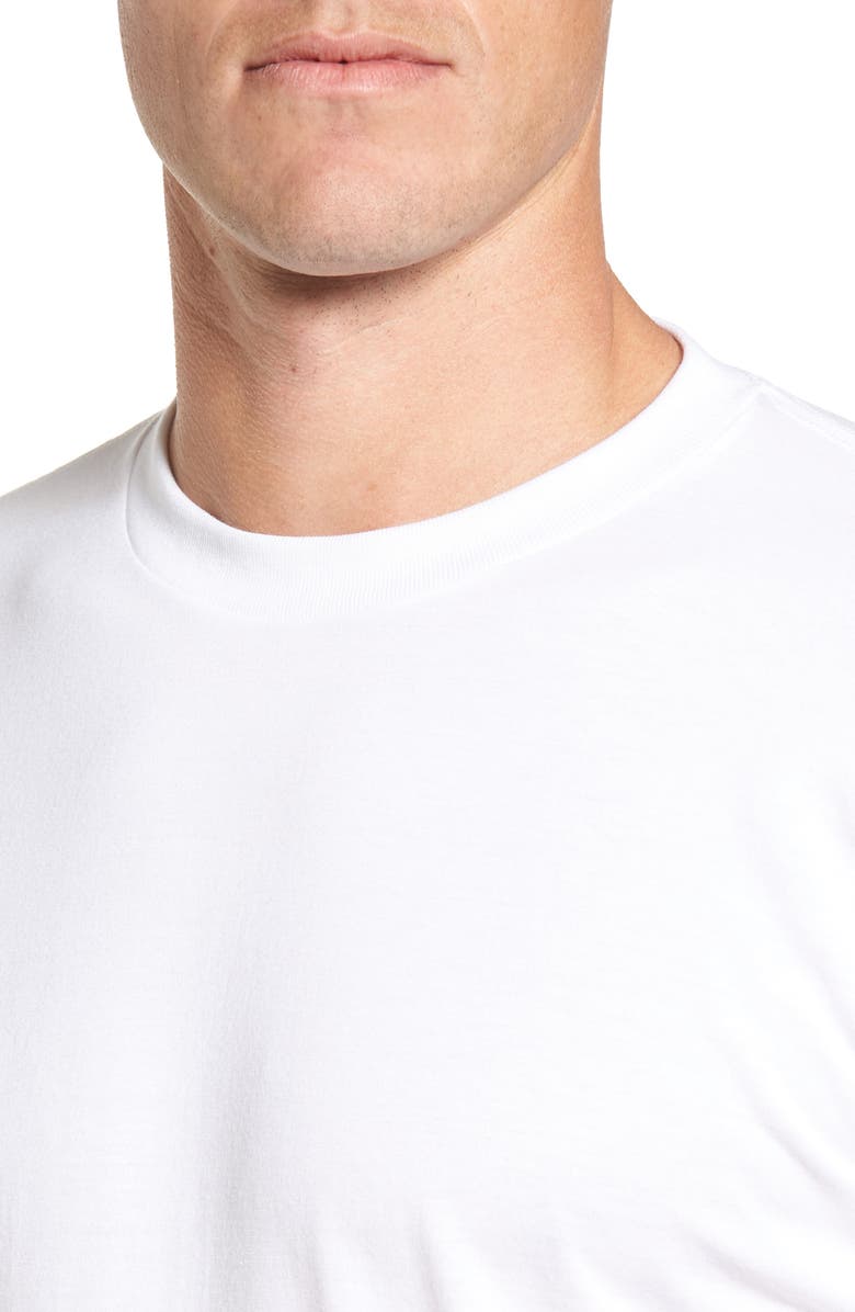 Nordstrom Regular Fit 4-Pack Supima<sup>®</sup> Cotton T-Shirts, Alternate, color, White