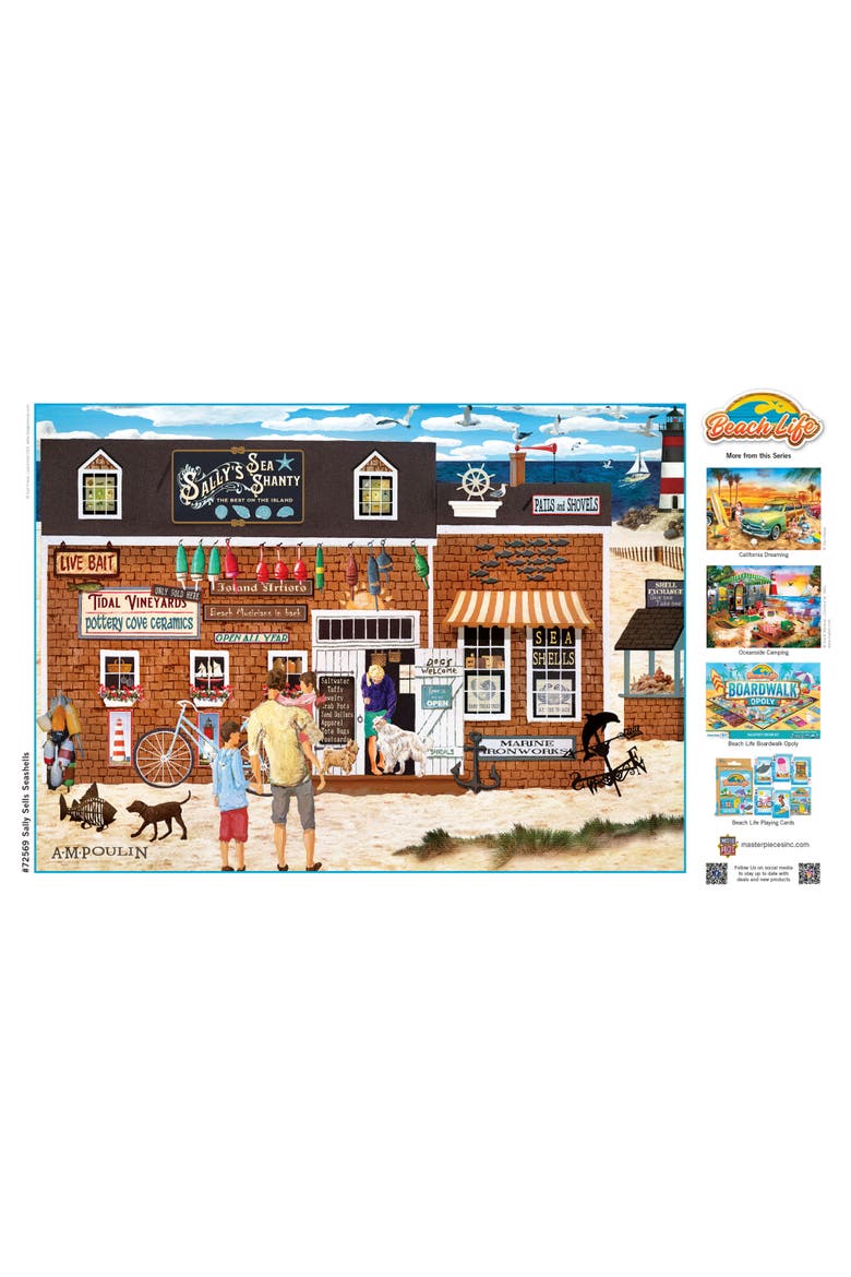 Sally Sells Seashells 1000 Piece Puzzle, Alternate, color, Multicolor