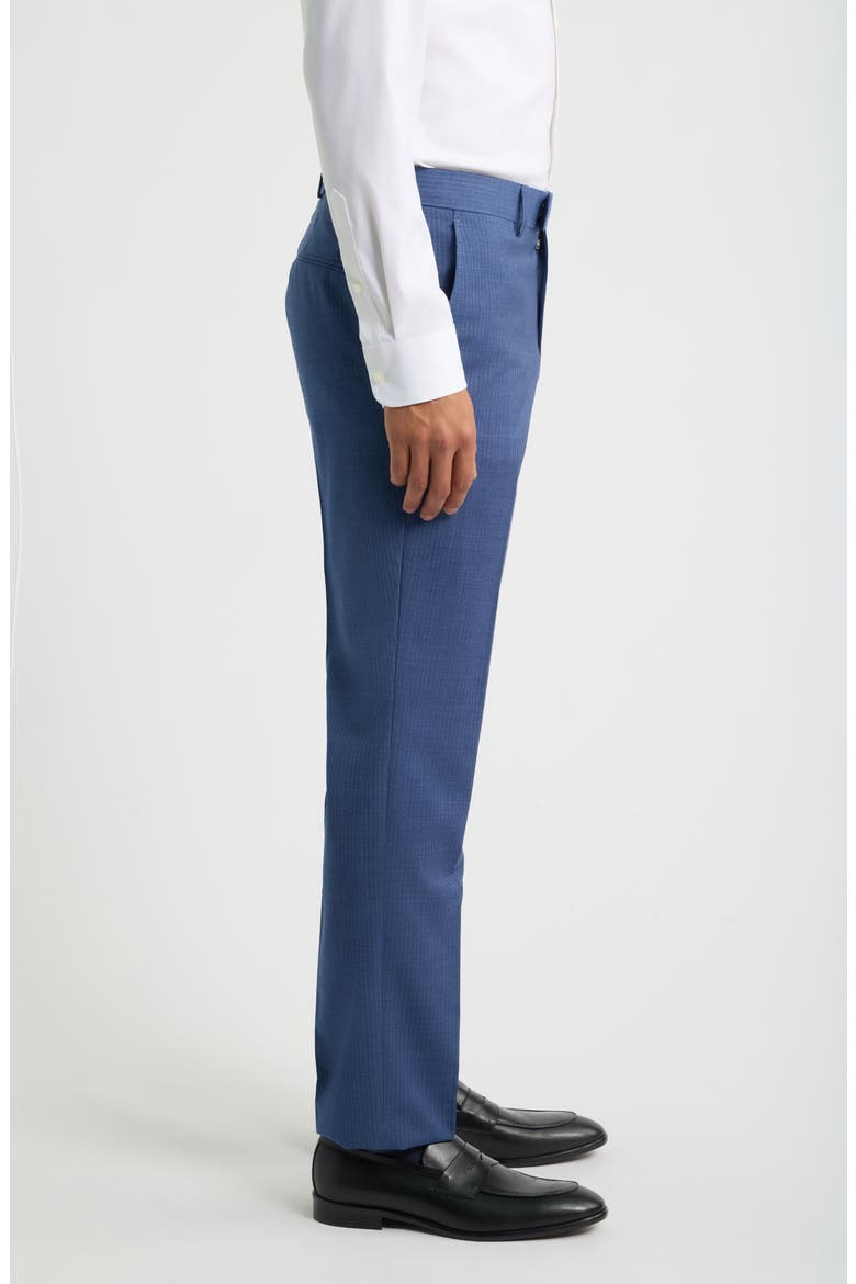 Genius Pinstripe Wool Trousers, Alternate, color, LIGHT/ PASTEL BLUE