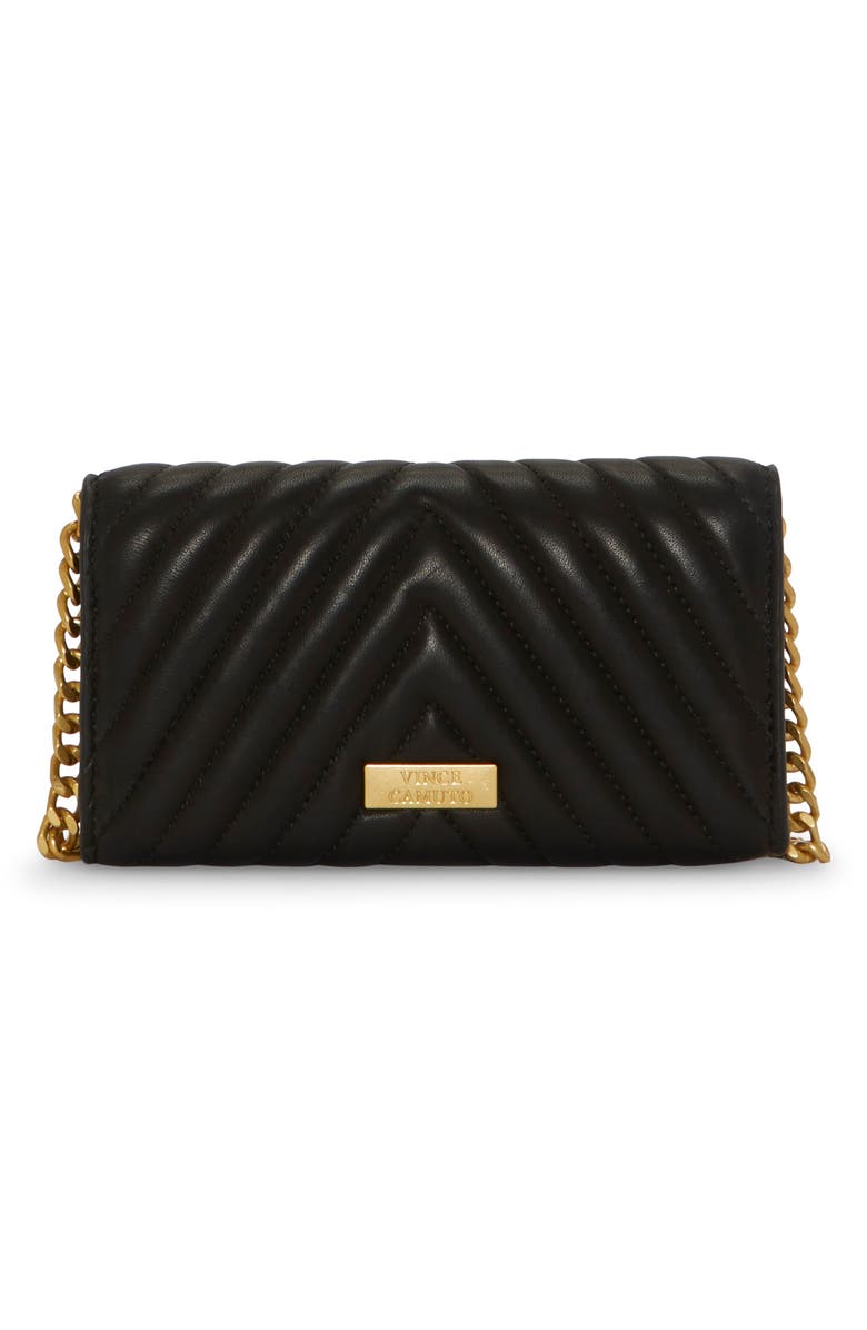 Vince Camuto Theon Quilted Wallet on a Chain, Alternate, color,