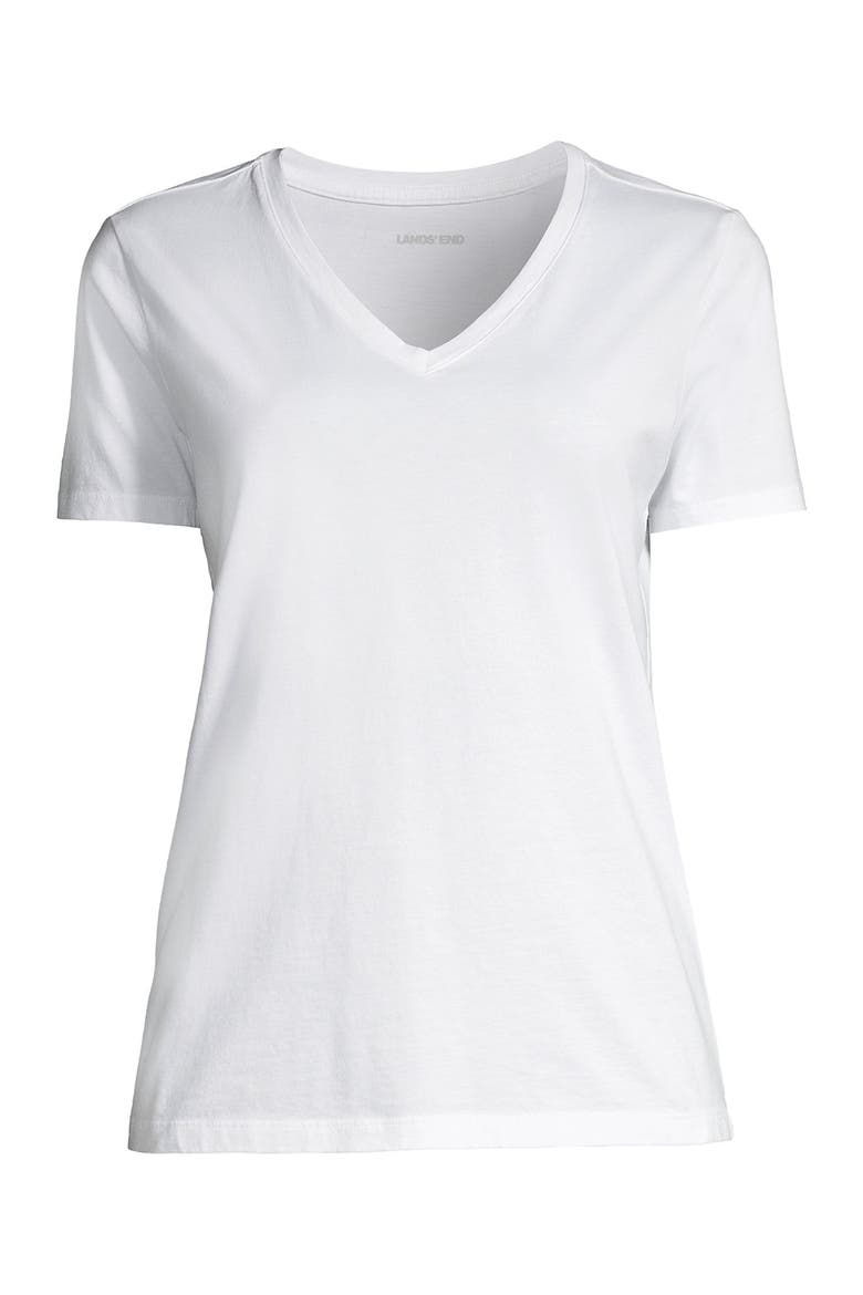 Supima Cotton V-neck T-Shirt, Alternate, color, White