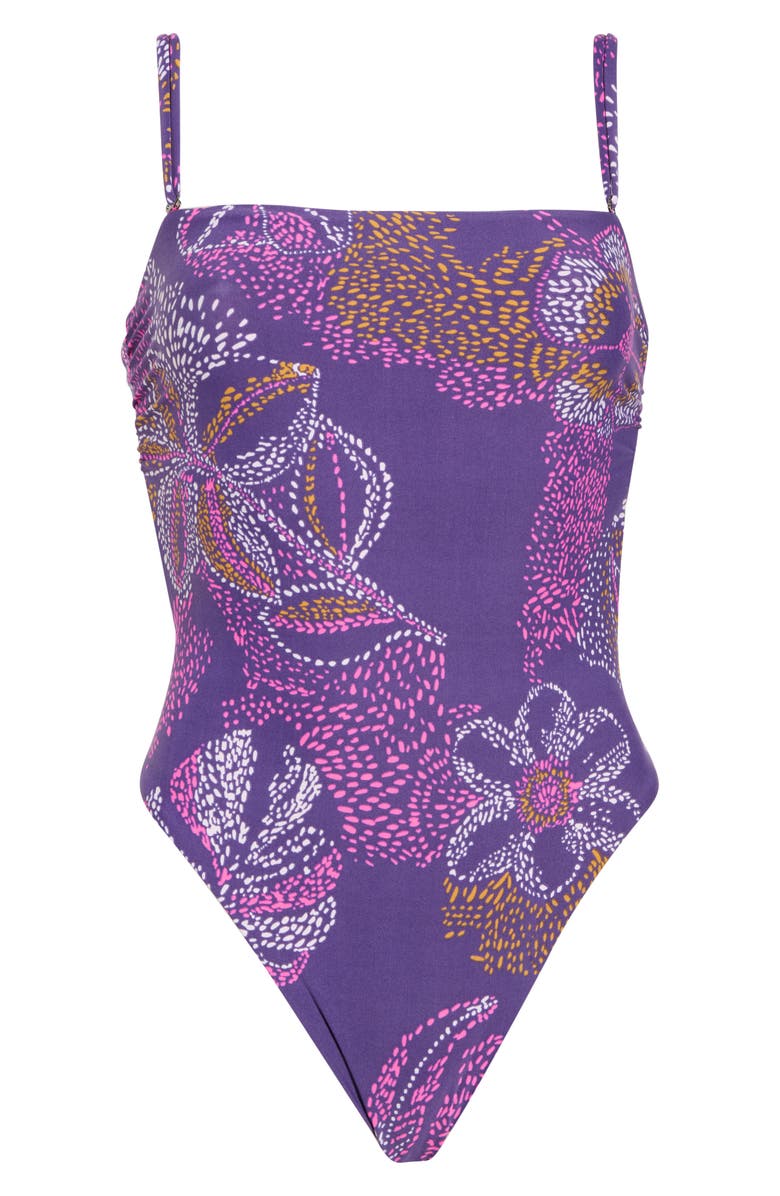 Maaji Ohana Reversible One-Piece Swimsuit, Main, color, Purple
