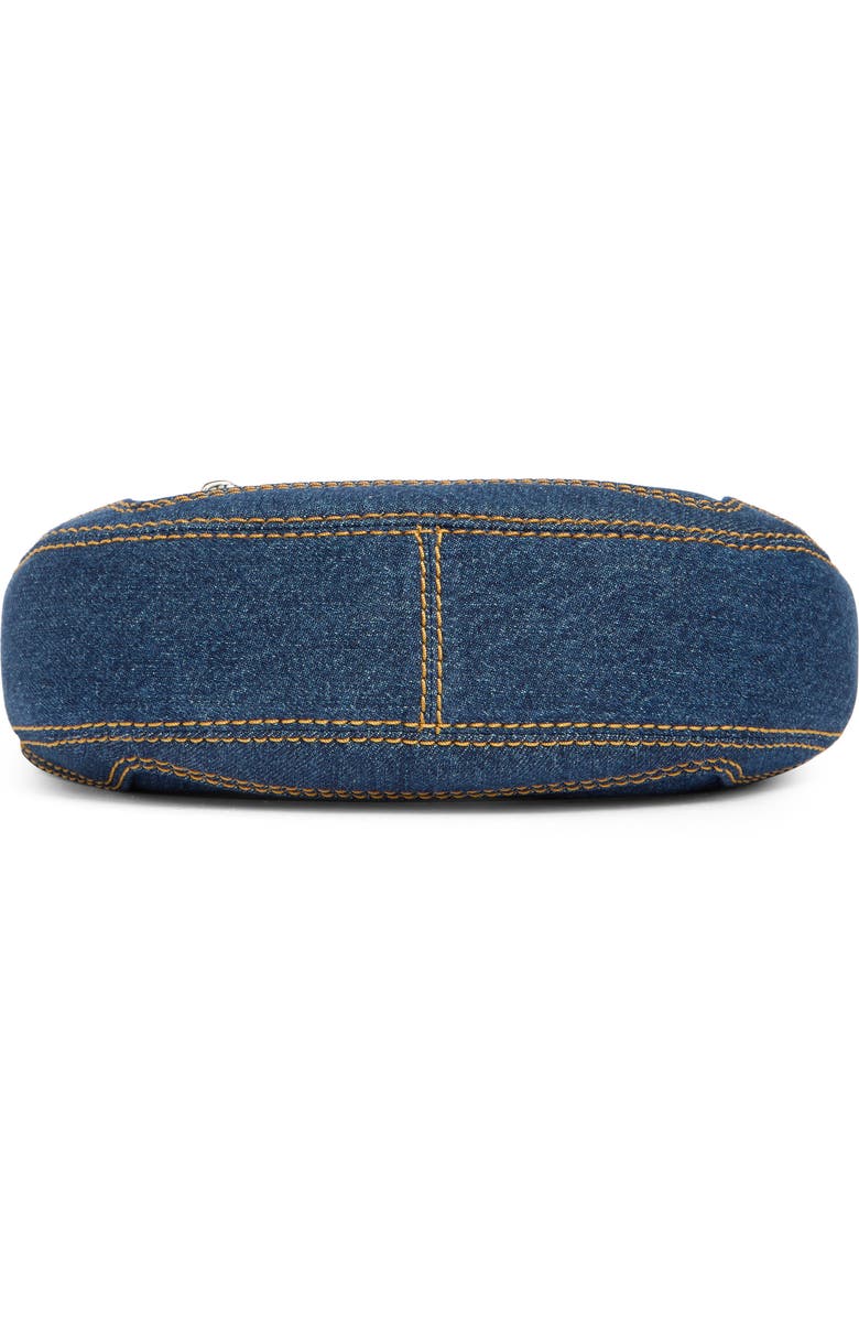 Marc Jacobs Denim Cruiser Small Crescent Shoulder Bag, Alternate, color,