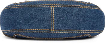 Marc Jacobs Denim Cruiser Small Crescent Shoulder Bag