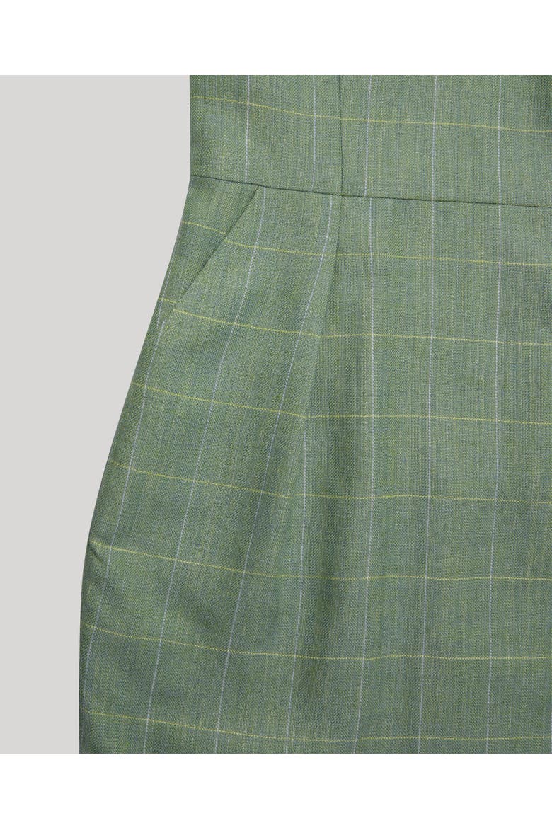 Jackie Wool Silk Shift Dress, Alternate, color, Sea Green