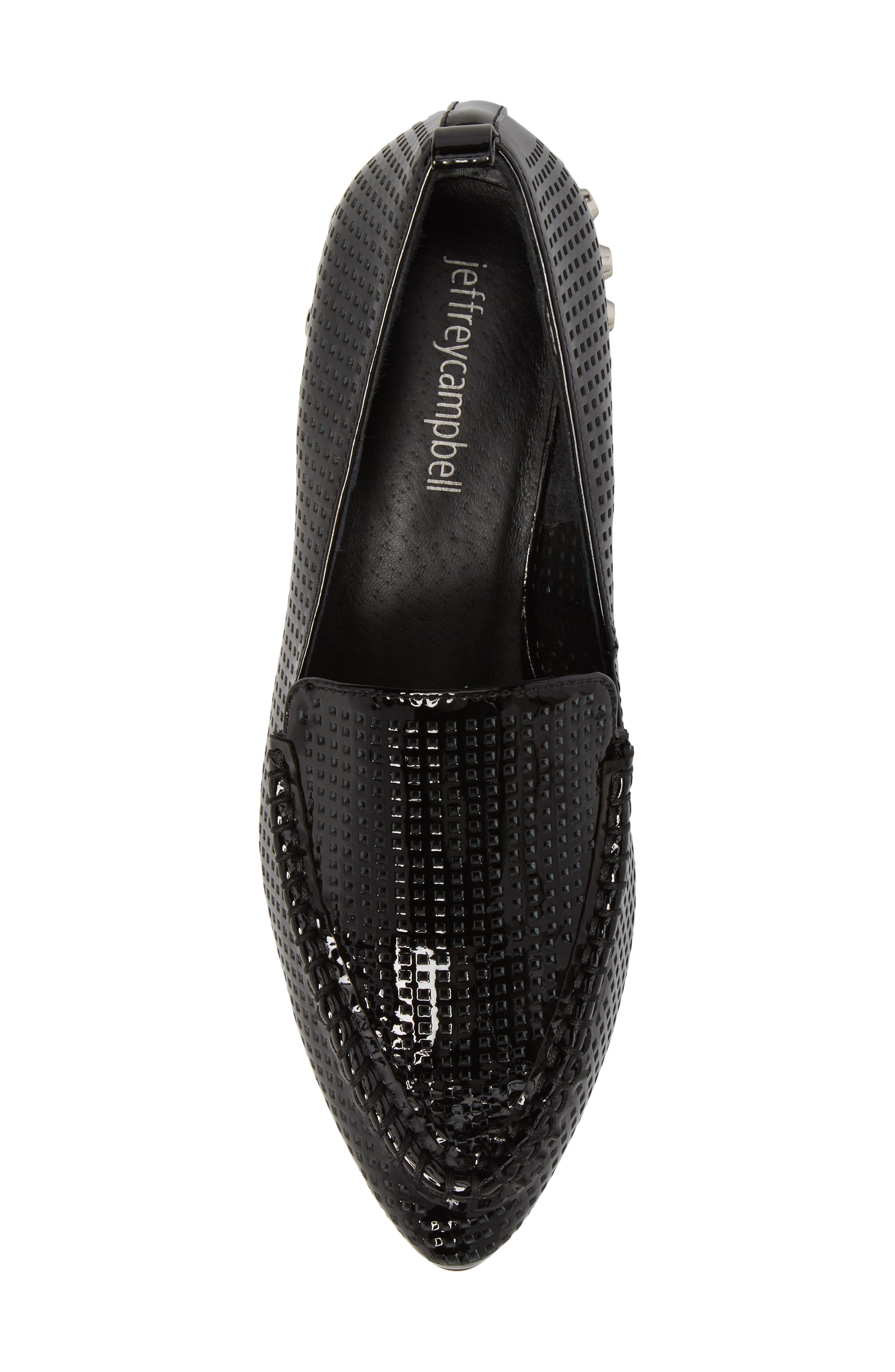 Barnett Loafer, Alternate, color, BLACK/ SILVER PATENT LEATHER