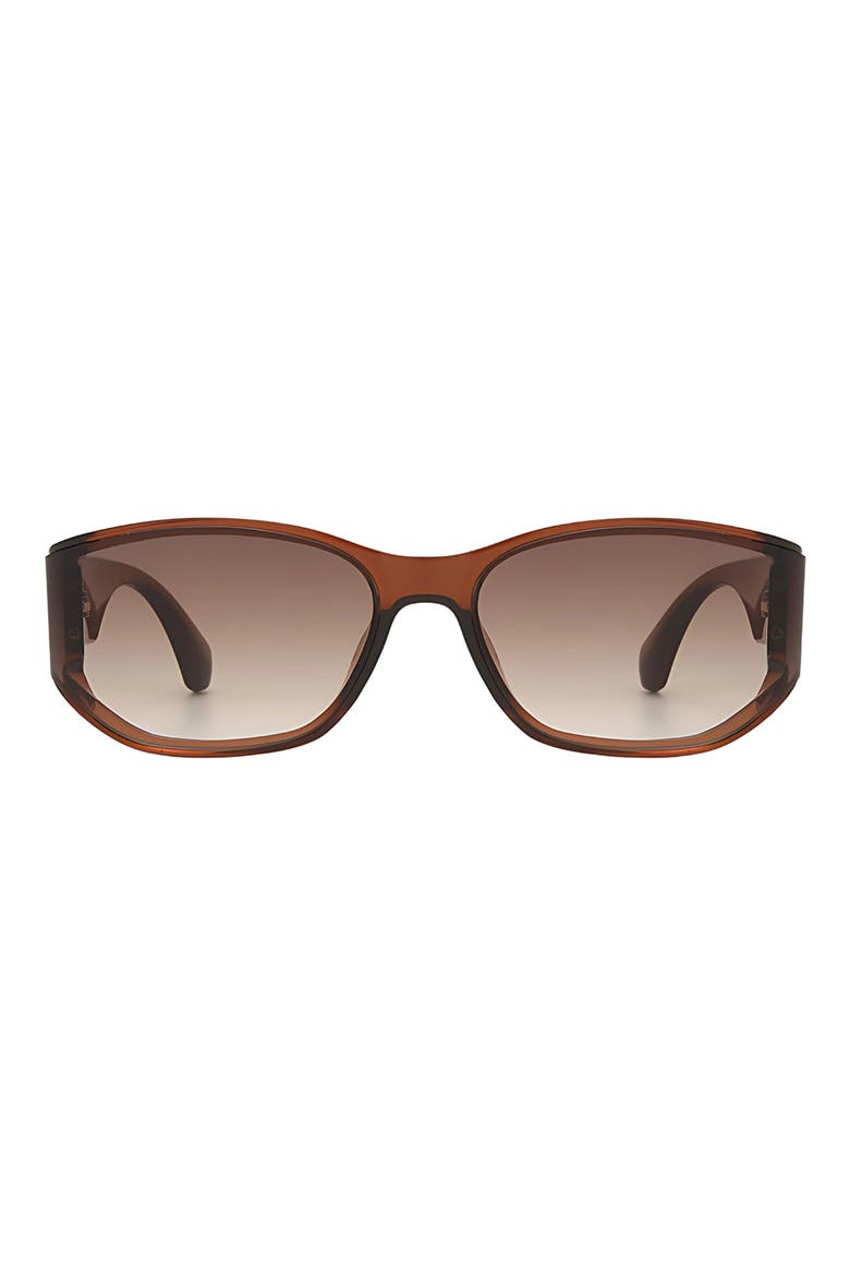 Ember 60mm Oval Sunglasses, Main, color, BROWN/ BROWN
