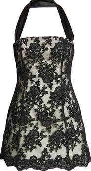 Delfi Collective Isabella Lace Halter Minidress