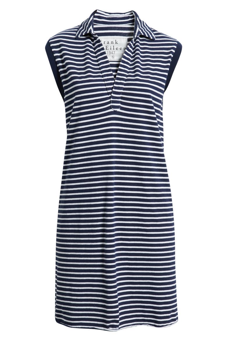 Lily Stripe Cotton Knit Minidress, Alternate, color, YACHT STRIPE