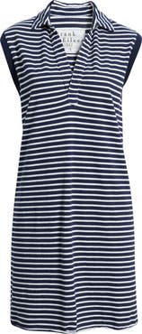 Frank & Eileen Lily Stripe Cotton Knit Minidress