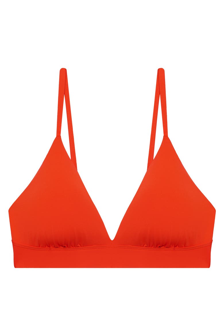 Triangle Bikini Top, Alternate, color, SUNBURST ORANGE