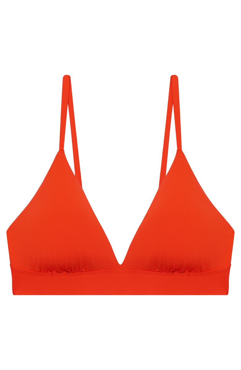 Lauren Ralph Lauren Triangle Bikini Top, Alternate, color, Sunburst Orange