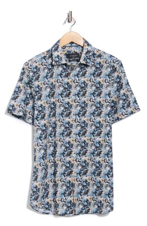 Bugatchi Miles Ooohcotton® Short Sleeve Button-up Shirt In Black