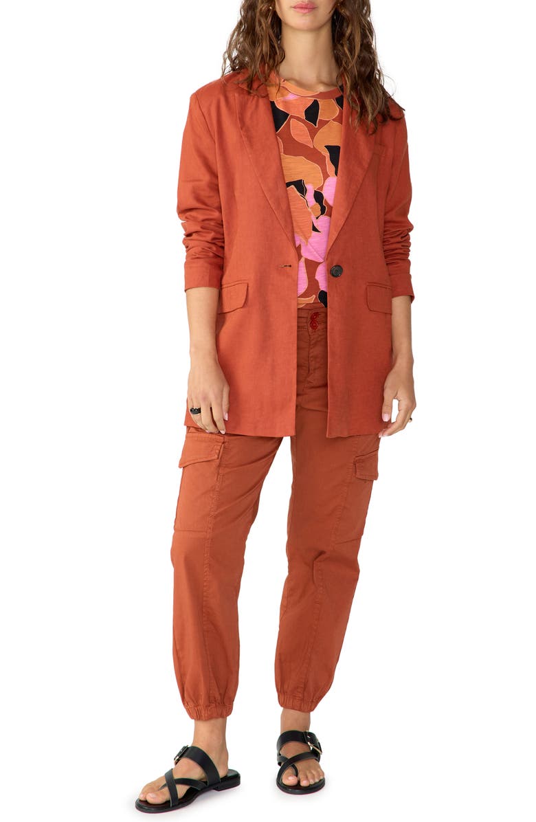 Sanctuary Kora Linen Blend Blazer, Alternate, color, 