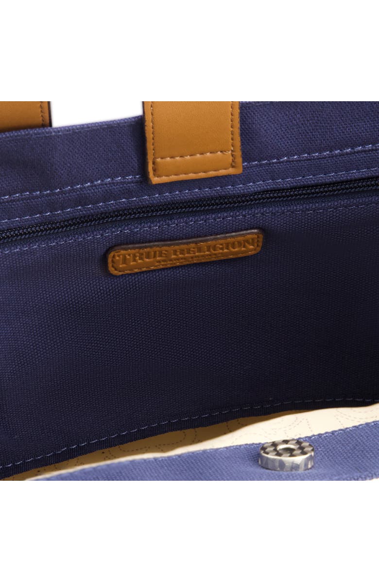 True Religion Medium Buddha Pocket Tote, Alternate, color, Navy