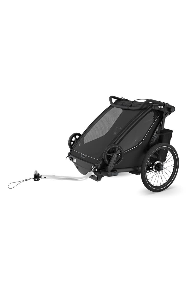 Thule Chariot Sport 2 Multisport Double Cycle Trailer/Stroller, Alternate, color, Black