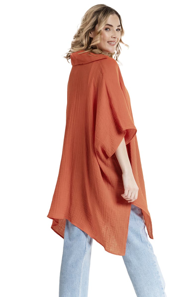 SAACHI Oversize Cover-Up Shirt, Alternate, color, Red